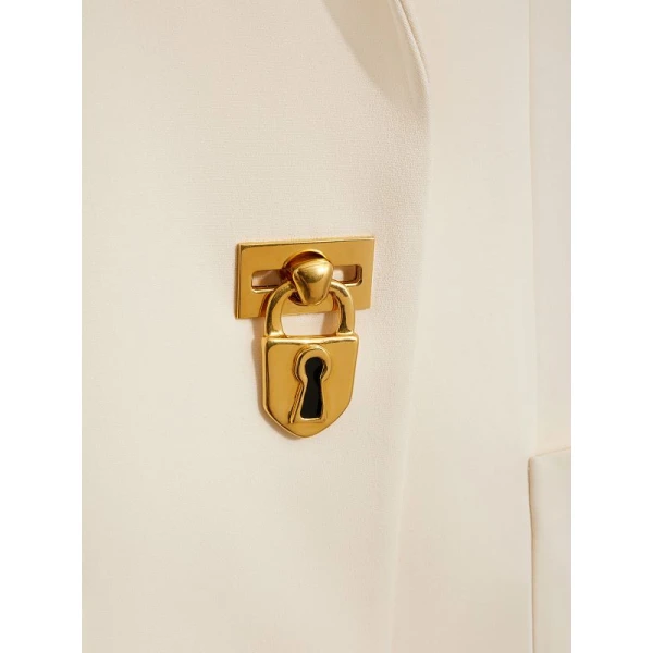 Schiaparelli Iconic Padlock Jacket Jackets in Schiaparelli Authentic Luxury Fashion at Coveti