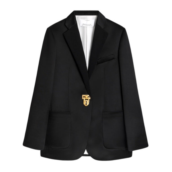 Schiaparelli Iconic Padlock Jacket Jackets in Schiaparelli Authentic Luxury Fashion at Coveti
