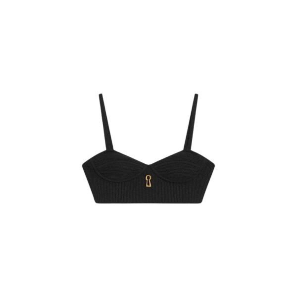 Schiaparelli Keyhole Bralette Tops in Schiaparelli Authentic Luxury Fashion at Coveti