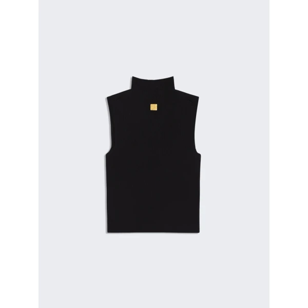 Schiaparelli Keyhole Sleeveless Jumper Knitwear in Schiaparelli Authentic Luxury Fashion at Coveti