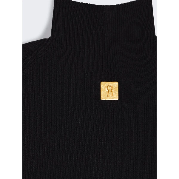 Schiaparelli Keyhole Sleeveless Jumper Knitwear in Schiaparelli Authentic Luxury Fashion at Coveti