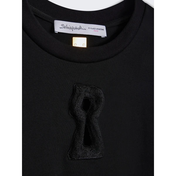 Schiaparelli Keyhole T-Shirt Tops in Schiaparelli Authentic Luxury Fashion at Coveti