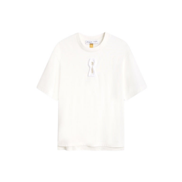 Schiaparelli Keyhole T-Shirt - Black Tops in Schiaparelli Authentic Luxury Fashion at Coveti