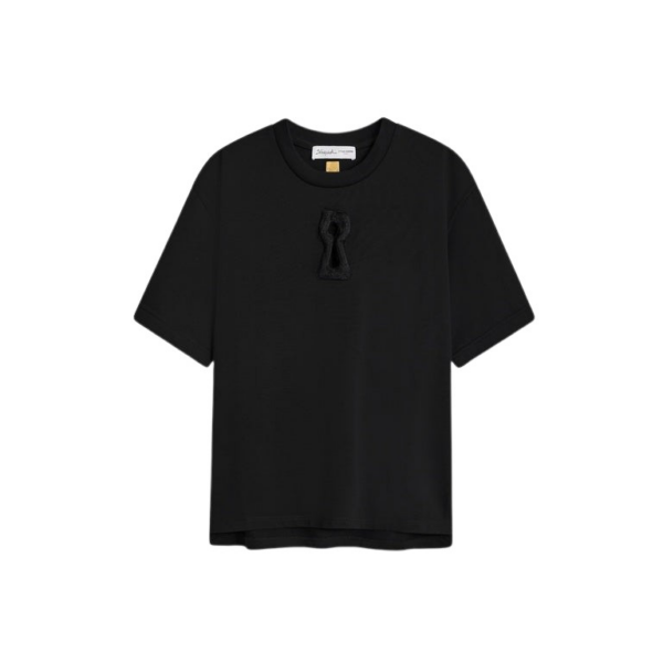 Schiaparelli Keyhole T-Shirt Tops in Schiaparelli Authentic Luxury Fashion at Coveti
