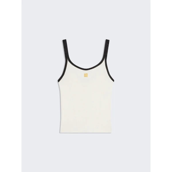 Schiaparelli Keyhole Tank Top Tops in Schiaparelli Authentic Luxury Fashion at Coveti