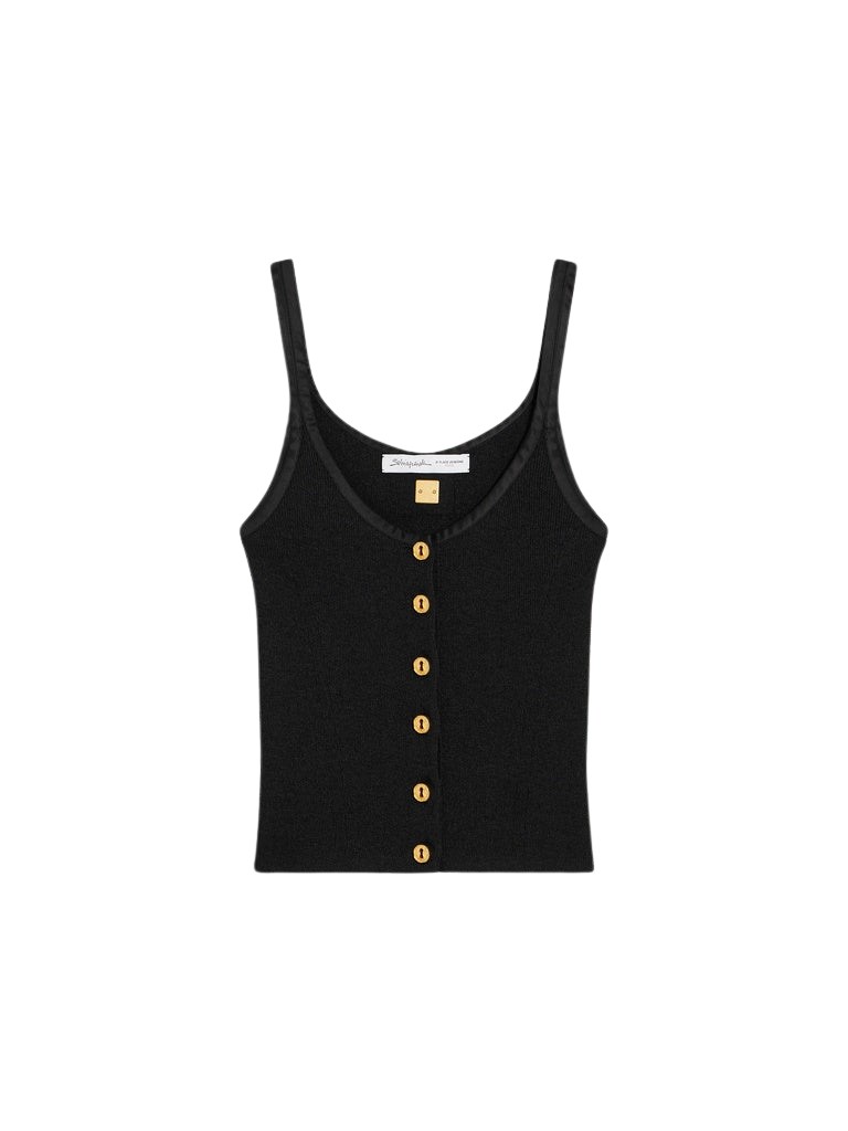 Schiaparelli Keyhole Tank Top Tops in Schiaparelli Authentic Luxury Fashion at Coveti