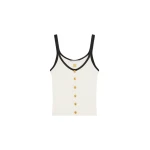 Schiaparelli Keyhole Tank Top Tops in Schiaparelli Authentic Luxury Fashion at Coveti