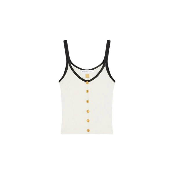 Schiaparelli Keyhole Tank Top Tops in Schiaparelli Authentic Luxury Fashion at Coveti