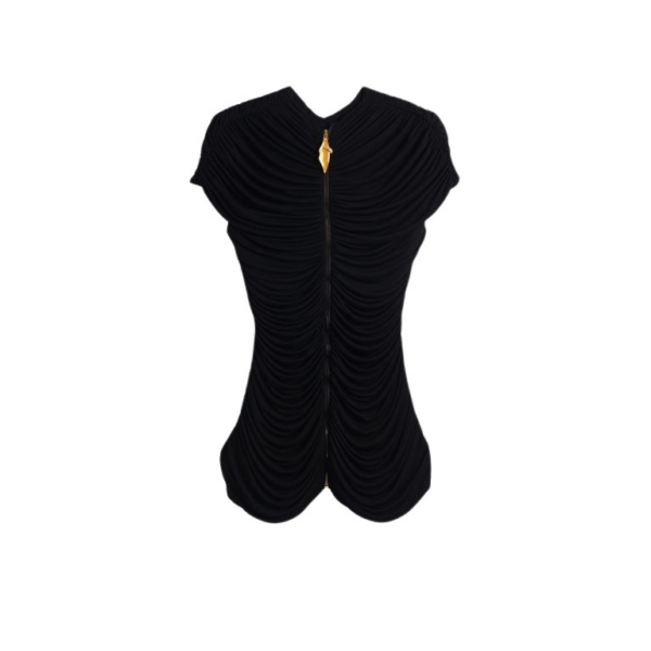 Schiaparelli Keyhole Top Tops in Schiaparelli Authentic Luxury Fashion at Coveti