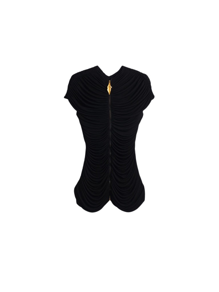 Schiaparelli Keyhole Top Tops in Schiaparelli Authentic Luxury Fashion at Coveti
