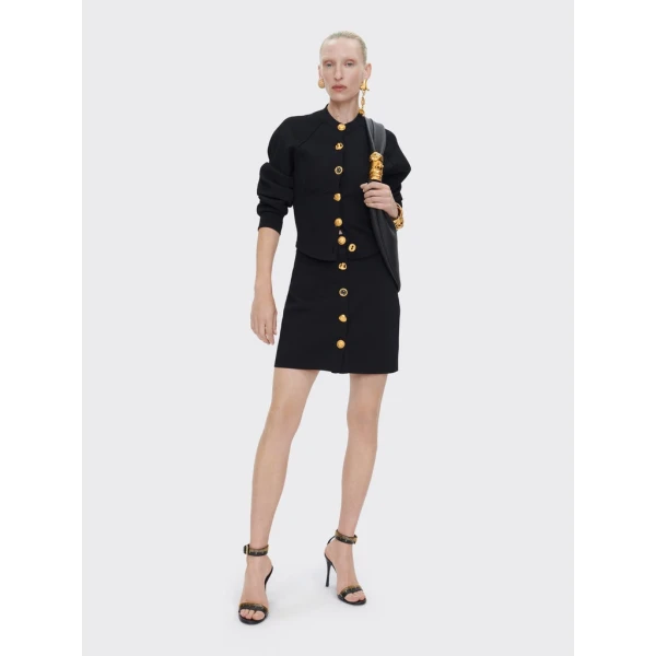 Schiaparelli Laced-Up Cardigan Knitwear in Schiaparelli Authentic Luxury Fashion at Coveti