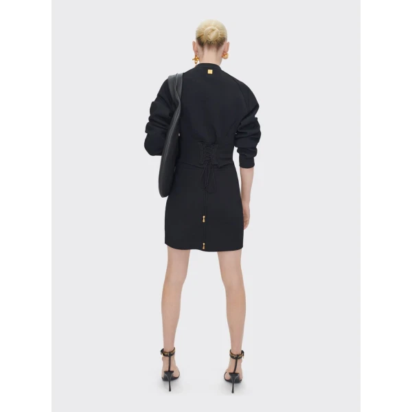 Schiaparelli Laced-Up Cardigan Knitwear in Schiaparelli Authentic Luxury Fashion at Coveti