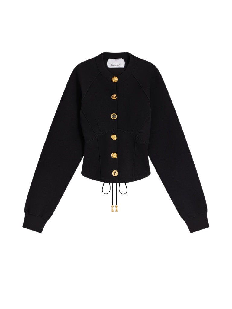 Schiaparelli Laced-Up Cardigan Knitwear in Schiaparelli Authentic Luxury Fashion at Coveti