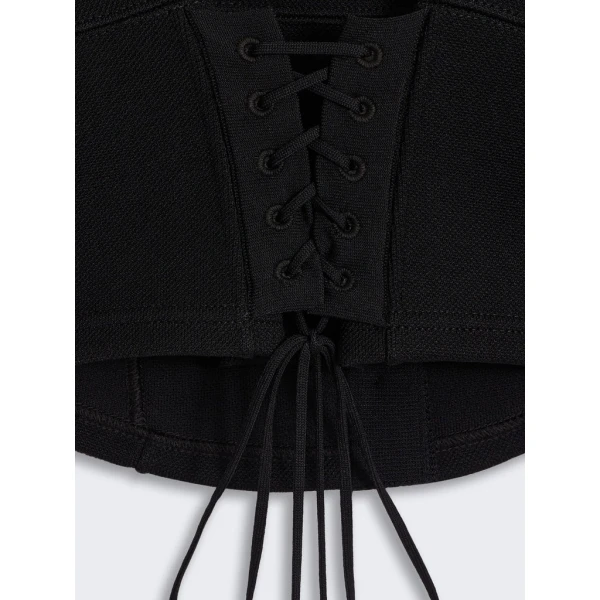 Schiaparelli Laced-Up Cardigan Knitwear in Schiaparelli Authentic Luxury Fashion at Coveti