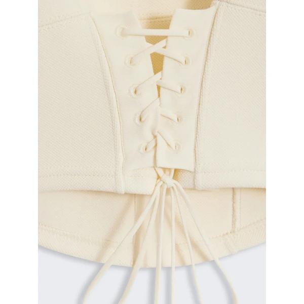 Schiaparelli Laced-Up Cardigan Knitwear in Schiaparelli Authentic Luxury Fashion at Coveti