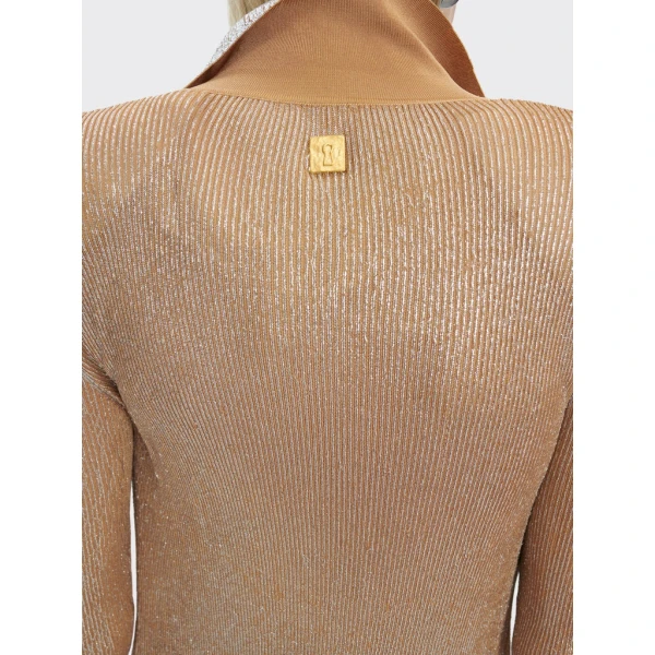 Schiaparelli Laminated Shirt Cardigan Knitwear in Schiaparelli Authentic Luxury Fashion at Coveti