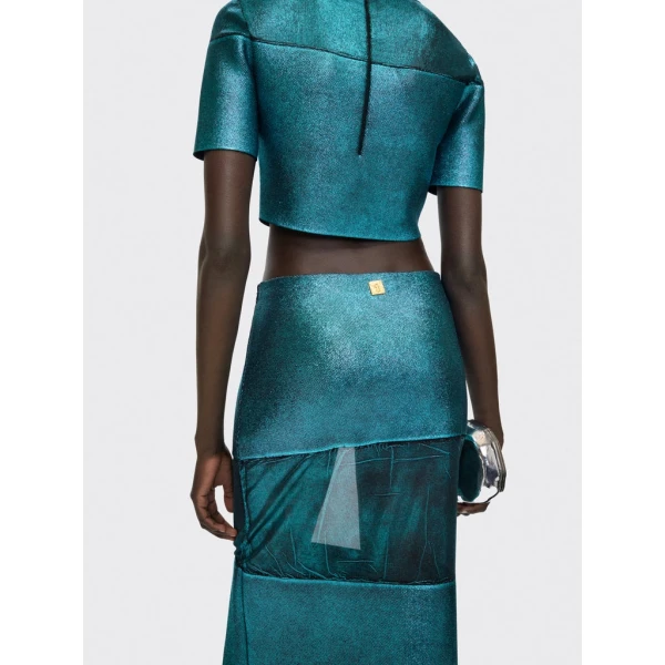 Schiaparelli Laminated Top Tops in Schiaparelli Authentic Luxury Fashion at Coveti