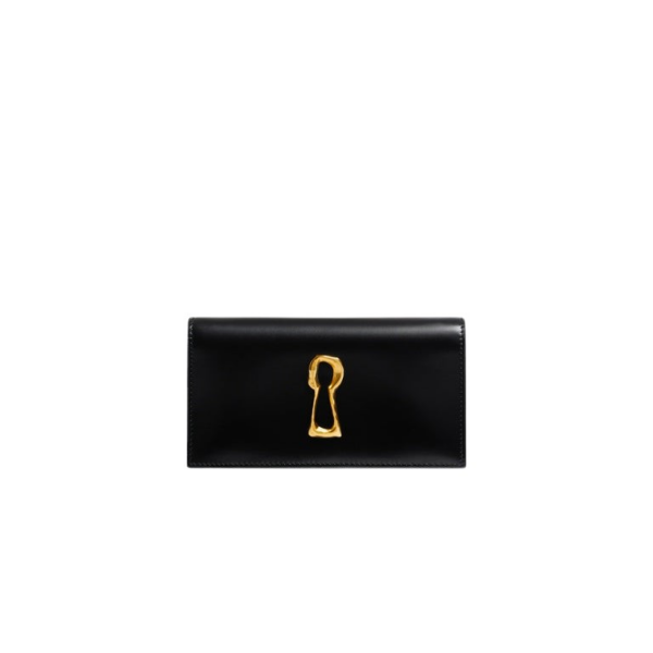 Schiaparelli Leather Keyhole Clutch