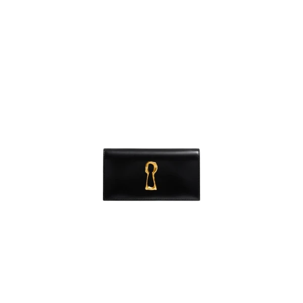 Schiaparelli Leather Keyhole Clutch