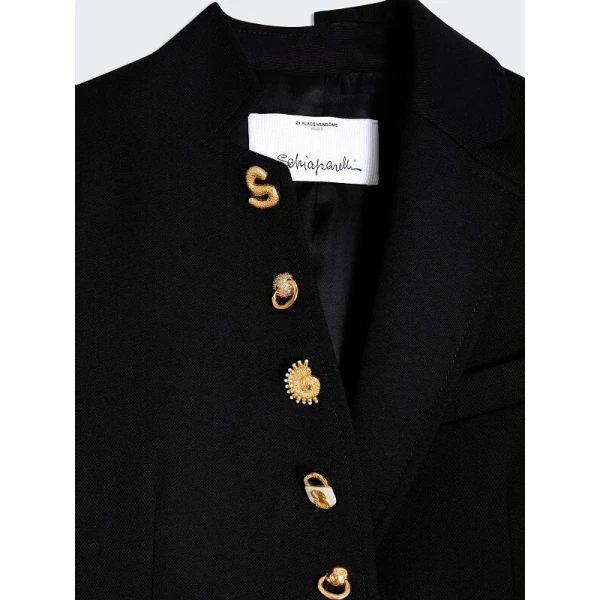 Schiaparelli Little Asymmetrical Jacket Jackets in Schiaparelli Authentic Luxury Fashion at Coveti