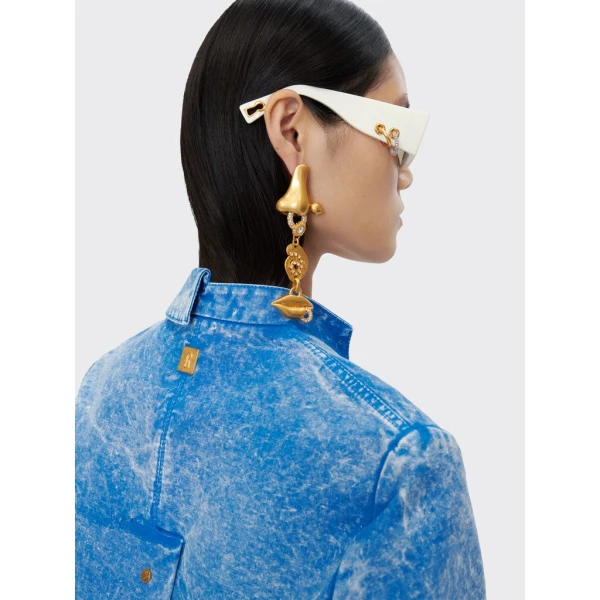 Schiaparelli Little Asymmetrical Jacket Jackets in Schiaparelli Authentic Luxury Fashion at Coveti