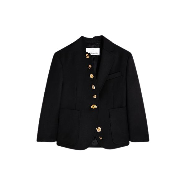 Schiaparelli Little Asymmetrical Jacket Jackets in Schiaparelli Authentic Luxury Fashion at Coveti