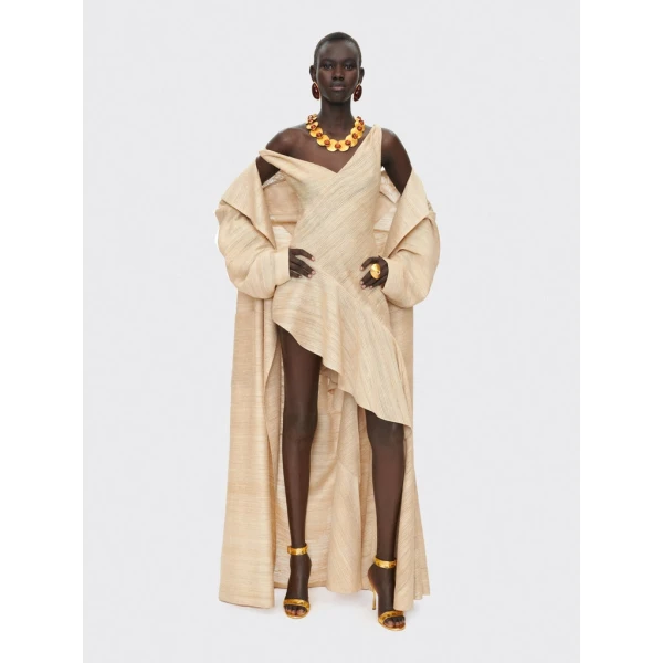 Schiaparelli Long Braided Trench Coats in Schiaparelli Authentic Luxury Fashion at Coveti
