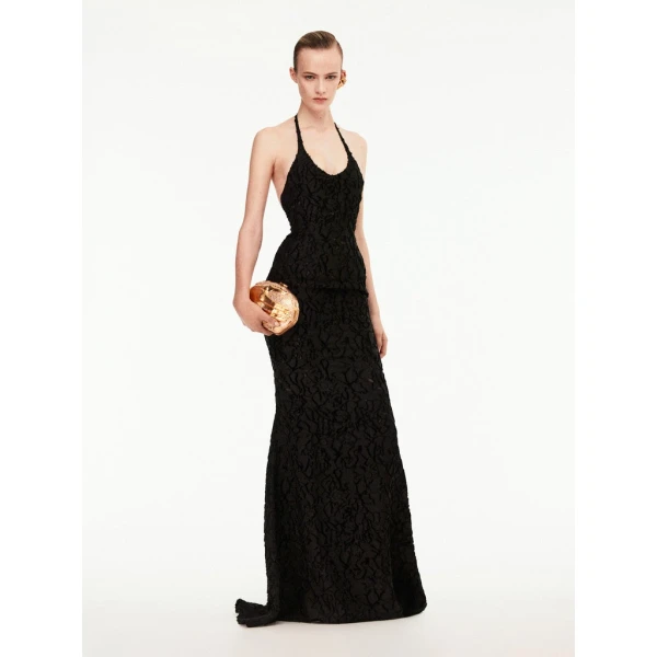 Schiaparelli Long Dress With Thin Straps Dresses in Schiaparelli Authentic Luxury Fashion at Coveti