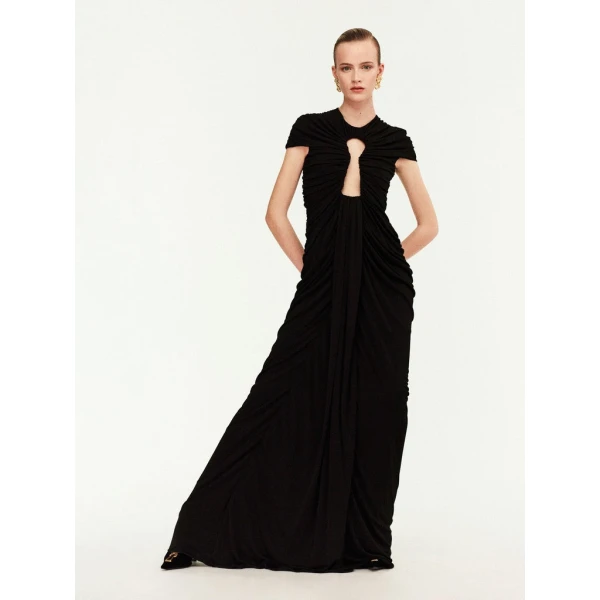 Schiaparelli Long Keyhole Dress Dresses in Schiaparelli Authentic Luxury Fashion at Coveti