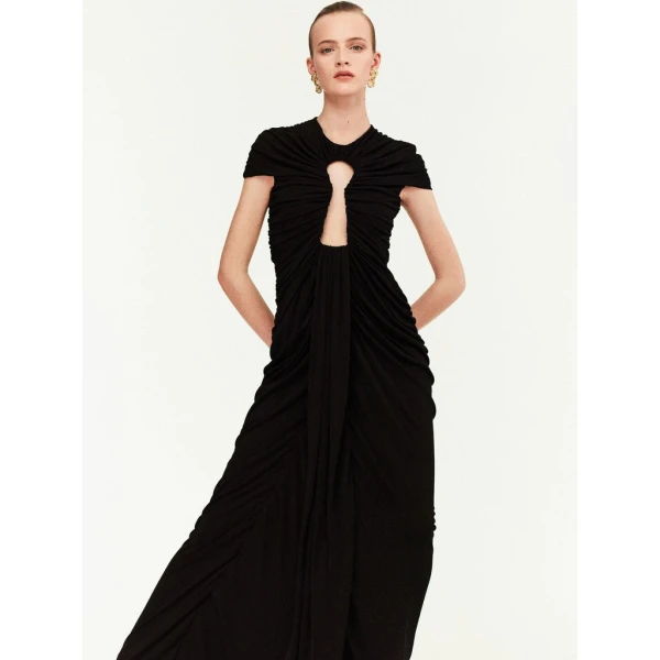 Schiaparelli Long Keyhole Dress Dresses in Schiaparelli Authentic Luxury Fashion at Coveti