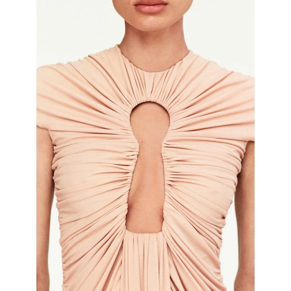 Schiaparelli Long Keyhole Dress Dresses in Schiaparelli Authentic Luxury Fashion at Coveti