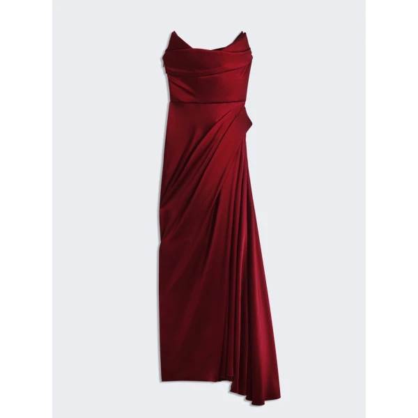 Schiaparelli Long Stoup Bustier Dress Dresses in Schiaparelli Authentic Luxury Fashion at Coveti