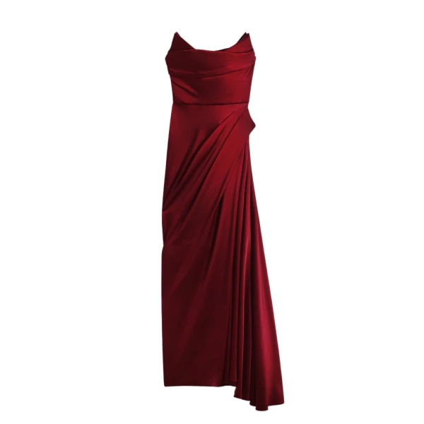 Schiaparelli Long Stoup Bustier Dress Dresses in Schiaparelli Authentic Luxury Fashion at Coveti