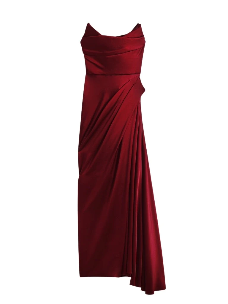 Schiaparelli-Long-Stoup-Bustier-Dress-154803_nobg Schiaparelli Long Stoup Bustier Dress Dresses in Schiaparelli Authentic Luxury Fashion at Coveti