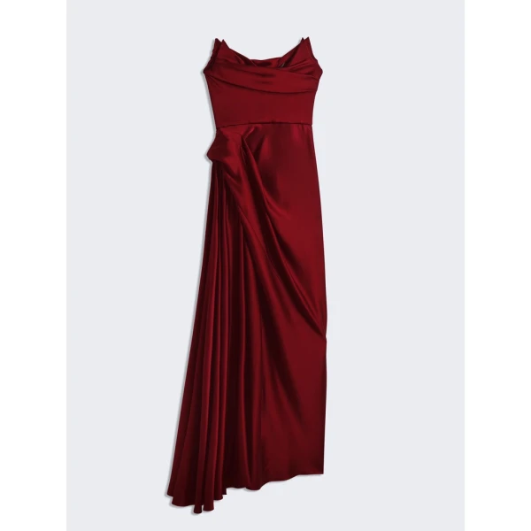 Schiaparelli Long Stoup Bustier Dress Dresses in Schiaparelli Authentic Luxury Fashion at Coveti