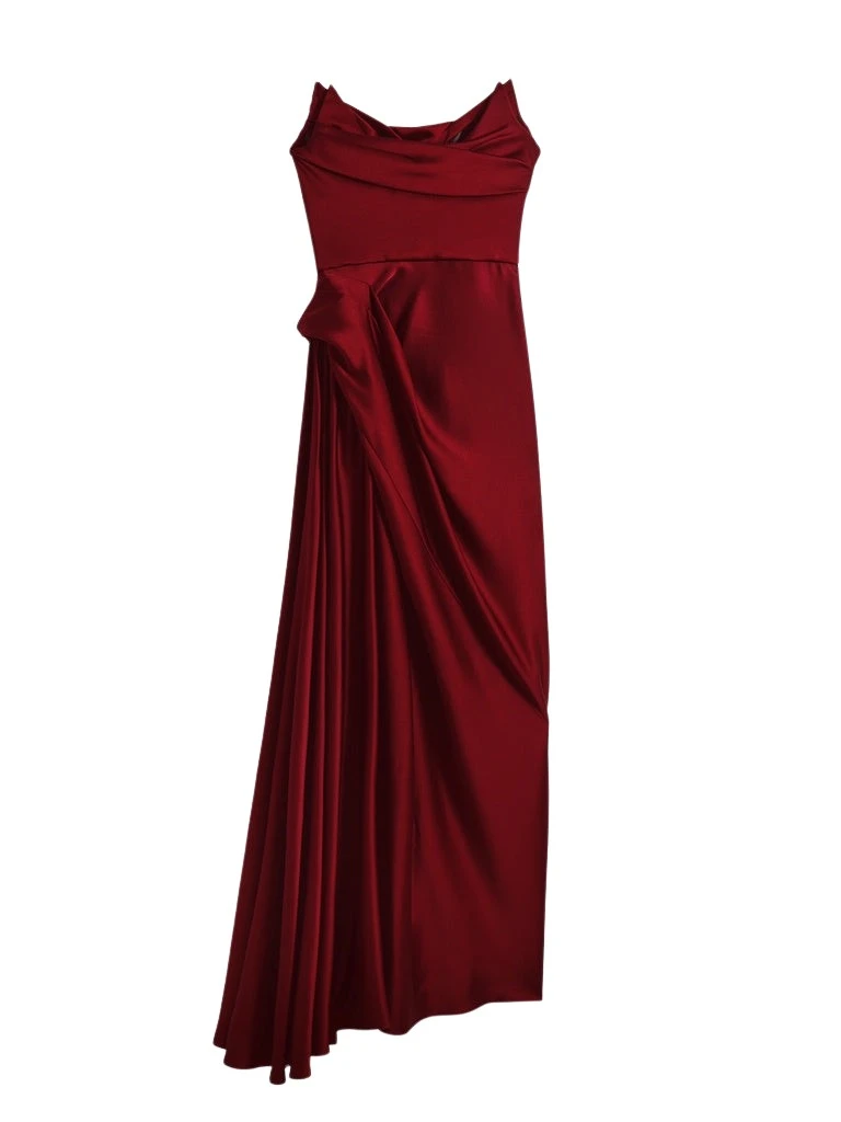 Schiaparelli-Long-Stoup-Bustier-Dress71681_nobg Schiaparelli Long Stoup Bustier Dress Dresses in Schiaparelli Authentic Luxury Fashion at Coveti
