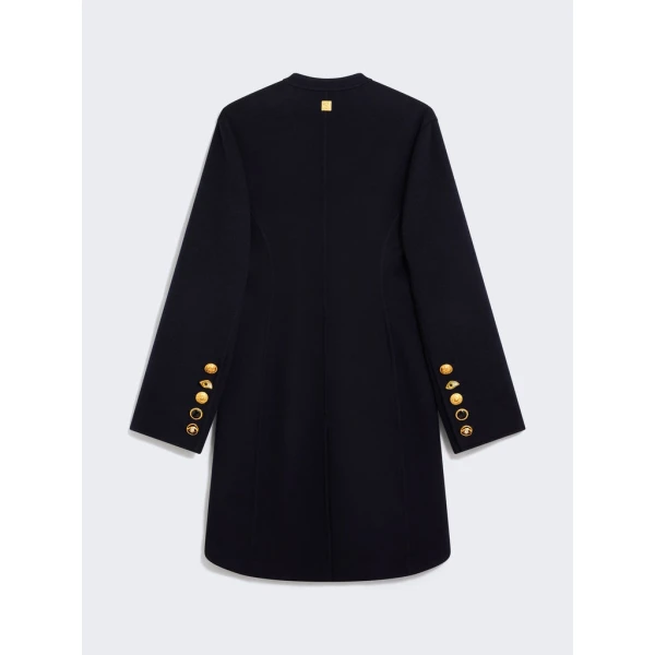 Schiaparelli Mandarin Collar Coat Coats in Schiaparelli Authentic Luxury Fashion at Coveti