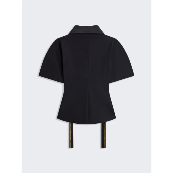 Schiaparelli Measuring Tape Lavallière Blouse Tops in Schiaparelli Authentic Luxury Fashion at Coveti