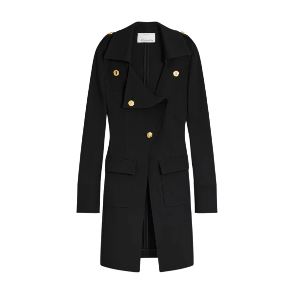 Schiaparelli Military Flowing Coat Coats in Schiaparelli Authentic Luxury Fashion at Coveti