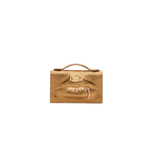Schiaparelli Molded Mouth Chain Clutch