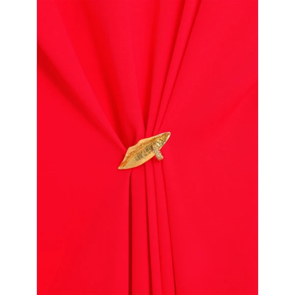 Schiaparelli Mouth Brooch Dress Dresses in Schiaparelli Authentic Luxury Fashion at Coveti