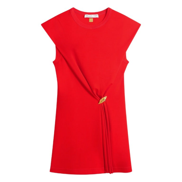 Schiaparelli Mouth Brooch Dress Dresses in Schiaparelli Authentic Luxury Fashion at Coveti