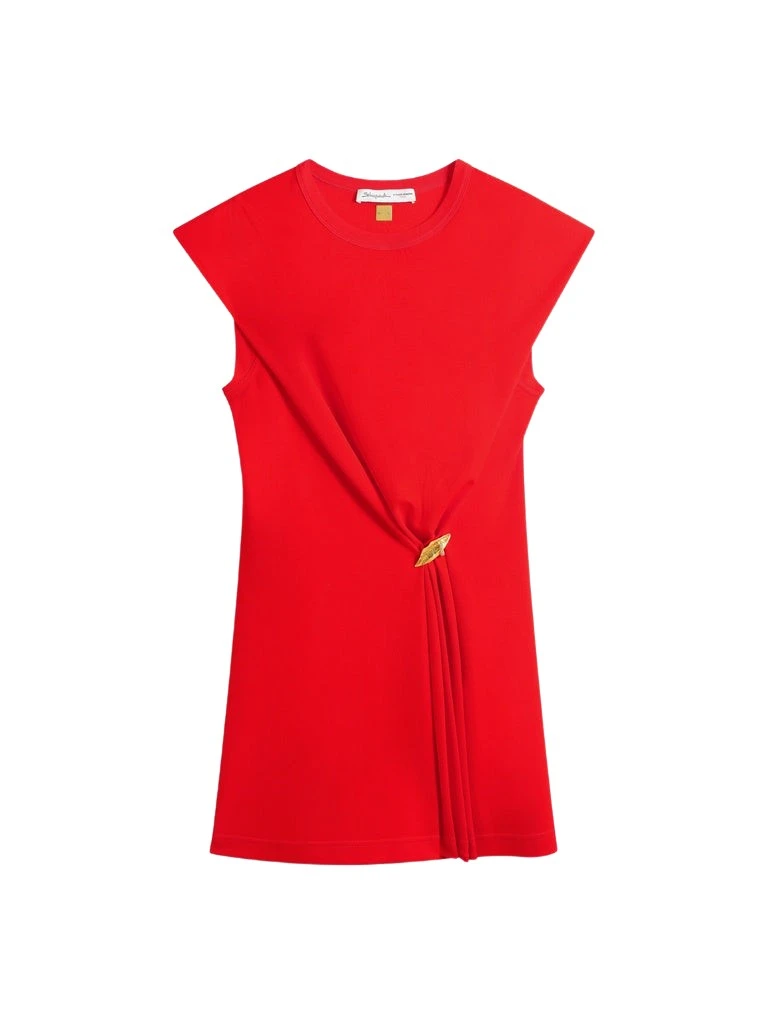 Schiaparelli-Mouth-Brooch-Dress61048_nobg Schiaparelli Mouth Brooch Dress Dresses in Schiaparelli Authentic Luxury Fashion at Coveti