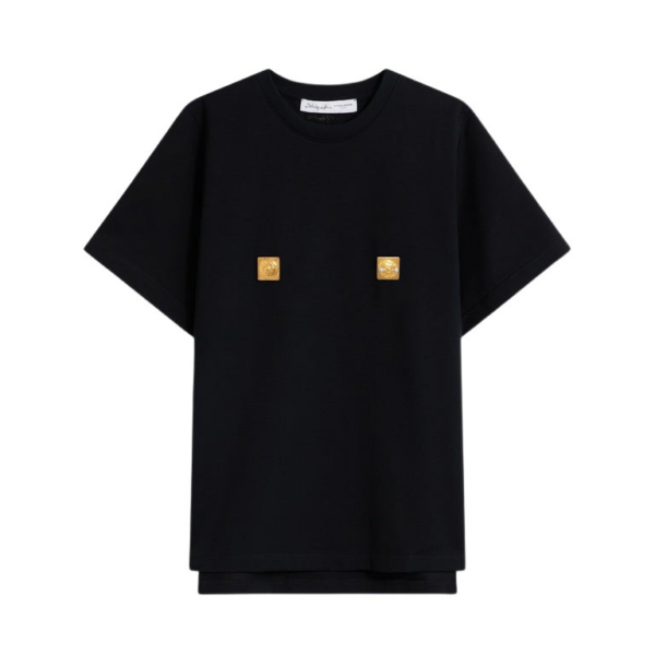 Schiaparelli Nipples T-Shirt Tops in Schiaparelli Authentic Luxury Fashion at Coveti