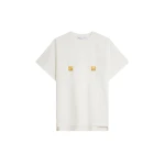 Schiaparelli Nipples T-Shirt Tops in Schiaparelli Authentic Luxury Fashion at Coveti