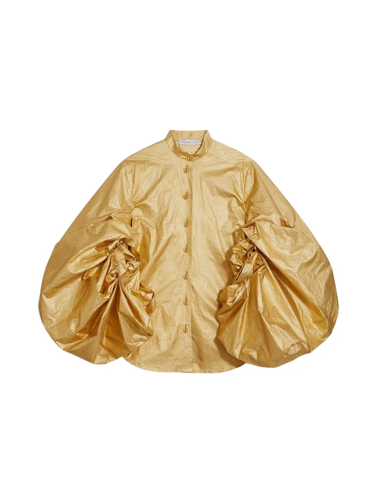 Schiaparelli-Officer-Collar-Shirt92072_nobg Schiaparelli Officer Collar Shirt Tops in Schiaparelli Authentic Luxury Fashion at Coveti