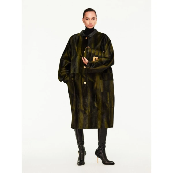 Schiaparelli Oversized High Collar Coat Coats in Schiaparelli Authentic Luxury Fashion at Coveti