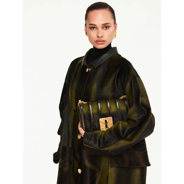 Schiaparelli Oversized High Collar Coat Coats in Schiaparelli Authentic Luxury Fashion at Coveti