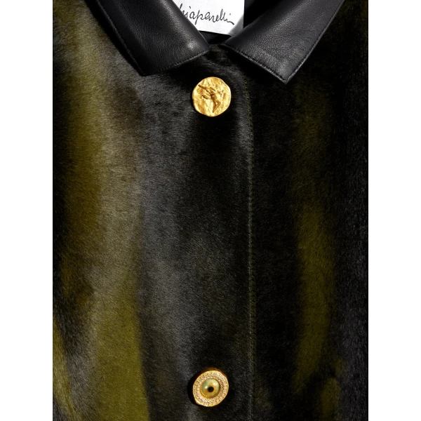 Schiaparelli Oversized High Collar Coat Coats in Schiaparelli Authentic Luxury Fashion at Coveti