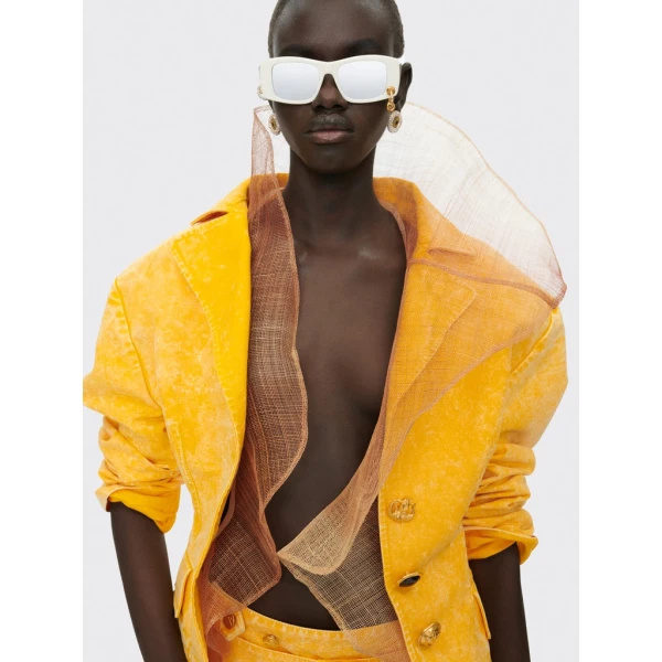 Schiaparelli Oversized Measuring Tape Jacket Jackets in Schiaparelli Authentic Luxury Fashion at Coveti